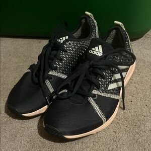Adidas Navy Blue and Pink Athletic Shoes